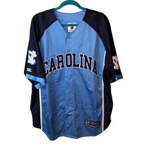 NWT Zephyr North Carolina Tar Heels Button Front Jersey Size 44